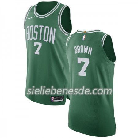 Herren NBA Boston Celtics Trikot Jaylen Brown 7 Nike 2017-18 Grün Swingman